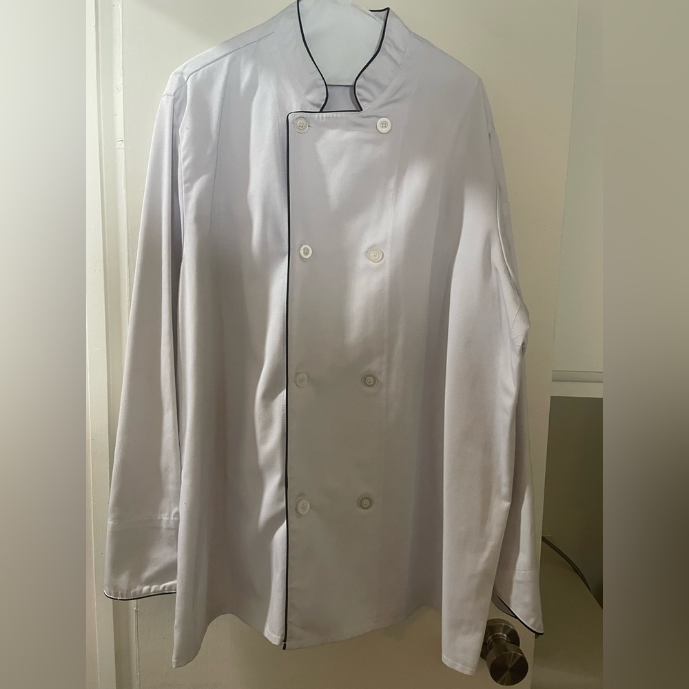 Men's White Double-Breasted Chef Coat